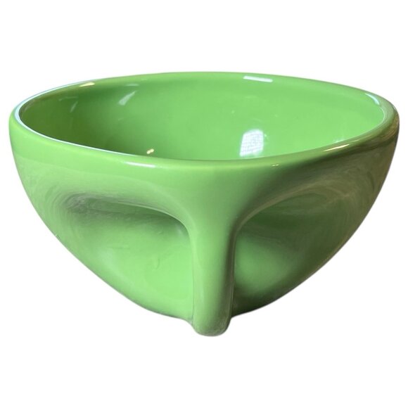Vintage Buddah Bowl Elan McPherson 6" Flavour Design Coffee Soup Apple Green MCM - Picture 2 of 16
